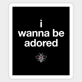 The Stone Roses I Wanna Be Adored Digital Pixel Bee Sticker